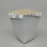Gümüş Gri Parlak Mısır (Popcorn) Kutusu (8 Adet)