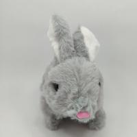 Pilli Zıplayan Sevimli Sesli Tavşan - Gri