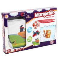 18 PARÇA MANYETİK PUZZLE YAPBOZ SETİ