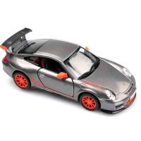 2010 Model 1:36 Porsche 911 Gts R8 Çek Bırak Araba Gri 