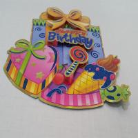 3 BOYUTLU ÇİFT YÖNLÜ HAPPY BIRTDAY SÜSLEME