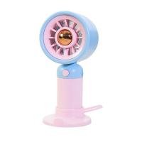 3 Kademeli Şarjlı Mini El Fanı - Mavi Pembe