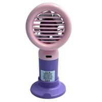 3 Kademeli Şarjlı Mini El Fanı - Mor Pembe