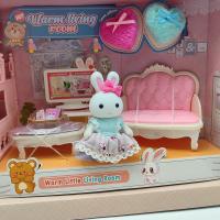 Bay Dreamy Mini Tavşan Oyun Seti - Oturma Odası Ve Ranza