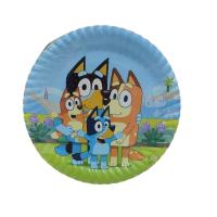 Bluey Temalı Karton Tabak Bardak Seti - 8 Kişilik