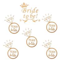 Bride To Be-Team Bride Altın (Gold) Dövme - 6 Adet