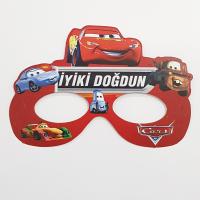 Cars (Şimşek Mcqueen) Kağıt Maske (6 Adet)