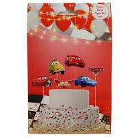 Cars (Şimşek Mcqueen) Temalı Karton Pasta Süsü