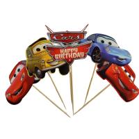 Cars (Şimşek Mcqueen) Temalı Karton Pasta Süsü