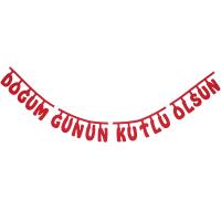 DOĞUM GÜNÜN KUTLU OLSUN YAZISI KEÇE SÜS 118 Cm.