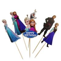Frozen Temalı Karton Pasta Süsü