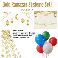 Gold Hoşgeldin RamazanTemalı Süsleme Seti (Paket:7)