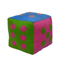Halley Renkli Peluş Zar 15x15 Cm.