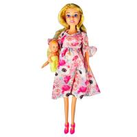 Hamile Bebek 29 Cm - Pembe Elbiseli