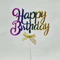 Happy Birthday Pasta Süsü - Renkli