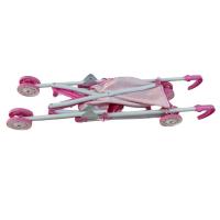 Katlanabilir Metal Baston Puset Puantiye Desenli Bebek Arabası