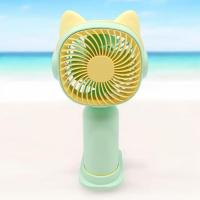 Kedi Figürlü Şarjlı Mini El Fanı