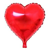 KIRMIZI KALP FOLYO BALON - HELYUMLA UÇAN