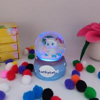 Lucky Cat Yavru Kedi Figürlü Işıklı Kar Küresi