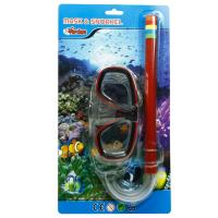 Maske Şnorkel Seti - Kırmızı Siyah