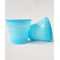 Mavi Siyah Plastik Bardak 200 ml-25 Adet