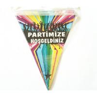 PARTİMİZE HOŞGELDİNİZ SÜSLEME BAYRAK FLAMA
