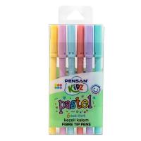 Pensan Kidz Pastel Keçeli Kalem 6 Renk