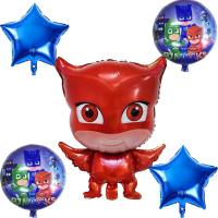 Pj Masks (Pijamaskeliler) 5li Folyo Balon Seti-Baykuş Kız