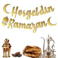 Ramazan Temalı Hoşgeldin Ramazan 4 Parça Süsleme Seti