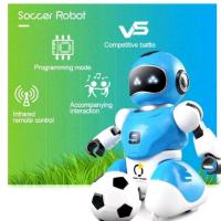 Smart Soccer Robot Usb Şarjlı İkili Akıllı Futbol Robotu Kalesiyle Birlikte