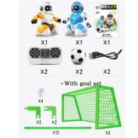 Smart Soccer Robot Usb Şarjlı İkili Akıllı Futbol Robotu Kalesiyle Birlikte