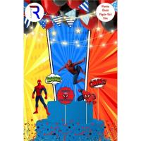 Spiderman (Örümcek Adam) Temalı Karton Pasta Süsü