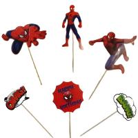 Spiderman (Örümcek Adam) Temalı Karton Pasta Süsü