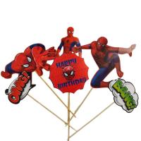Spiderman (Örümcek Adam) Temalı Karton Pasta Süsü