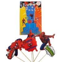 Spiderman (Örümcek Adam) Temalı Karton Pasta Süsü