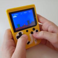 SUP Çift Kol 400 Nostalji Oyunlu Mini Atari Gameboy & Gamebox Oyun Konsolu - Sarı