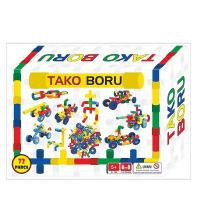 Tako Boru Tekerlekli Boru Yapı Blokları Oyuncağı 72 Parça
