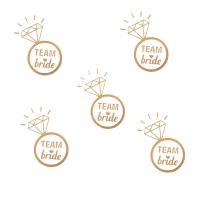 Team Bride Tektaş Şekilli Altın (Gold) Dövme - 5 Adet