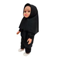 Tesettürlü Dua Eden Meryem Bebek - Siyah