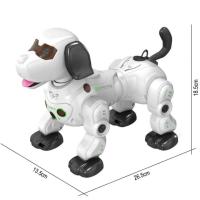 Vardem Uzaktan Kumandalı Işıklı ve Sesli Akıllı Robot Köpek - Beyaz