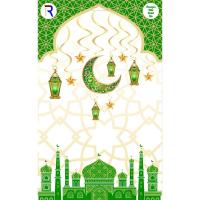 Yeşil Gold Hoşgeldin RamazanTemalı Süsleme Seti (Paket:6)