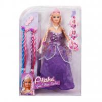 Alisha Güzel Uzun Saçlı Prenses - Mor Elbiseli