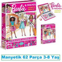 Barbie Fashionistas Manyetik Kıyafet Giydirme Oyunu 62 Parça
