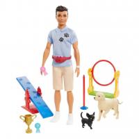 Barbie Ken ve Meslekleri Oyun Setleri GJM32 -Köpek Eğitmeni