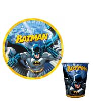 Batman Temalı Karton Tabak Bardak Seti - 8 Kişilik