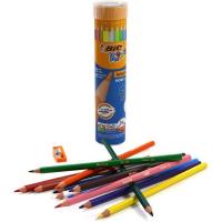 Bic Kids Evolution 12 Renk Boya Kalemi + 1 Beyaz Boya Kalemi ve Kalemtraş Hediyeli