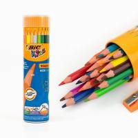 Bic Kids Evolution 12 Renk Boya Kalemi + 1 Beyaz Boya Kalemi ve Kalemtraş Hediyeli