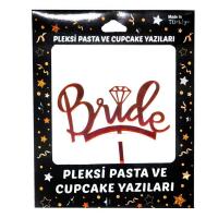 Bride Pleksi Pasta Süsü - Kırmızı