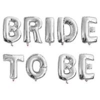 Bride To Be Gümüş Folyo Balon Seti 40 cm 9 Parça