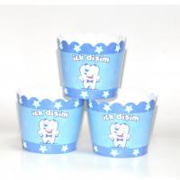 Diş Mavi Cupcake (Muffin) Kabı (25 adet)